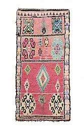 Alfombra Marroquí Bereber Boucherouite 240 x 105 cm