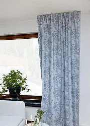 Cortinas - Cortina de algodón Minna (azul)
