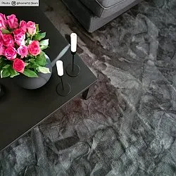 Alfombras redondeadas - Aranga Super Soft Fur (antracita)