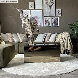 Alfombras redondeadas - Aranga Super Soft Fur (beige)
