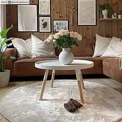 Alfombras redondeadas - Aranga Super Soft Fur (beige)