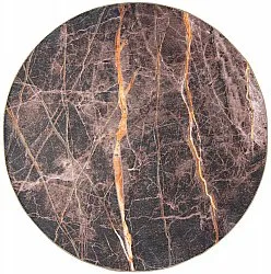Alfombras redondeadas - Aris (negro/oro)