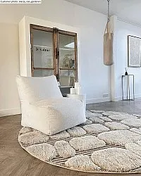 Alfombras redondeadas - Fondi (gris)