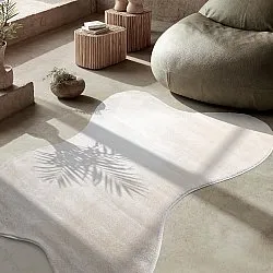 Alfombra Shaggy Ondulada Asimétrica - Aranga Super Soft Fur (beige)