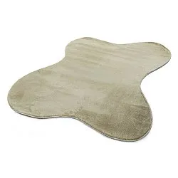 Alfombra Shaggy Ondulada Asimétrica - Aranga Super Soft Fur (verde claro)