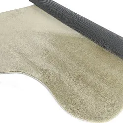 Alfombra Shaggy Ondulada Asimétrica - Aranga Super Soft Fur (verde claro)