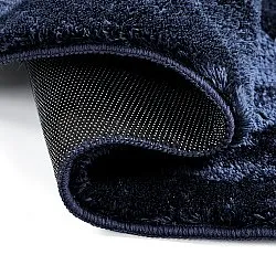 Alfombra Shaggy Ondulada Asimétrica - Aranga Super Soft Fur (azul oscuro)