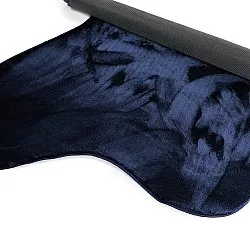 Alfombra Shaggy Ondulada Asimétrica - Aranga Super Soft Fur (azul oscuro)