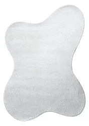 Alfombra Shaggy Ondulada Asimétrica - Aranga Super Soft Fur (blanco)