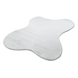 Alfombra Shaggy Ondulada Asimétrica - Aranga Super Soft Fur (blanco)