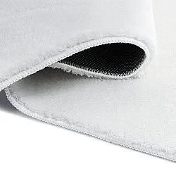 Alfombra Shaggy Ondulada Asimétrica - Aranga Super Soft Fur (blanco)