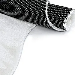 Alfombra Shaggy Ondulada Asimétrica - Aranga Super Soft Fur (blanco)