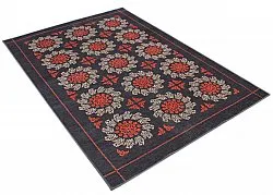 Alfombra Wilton - Florina (gris/azul/naranja)