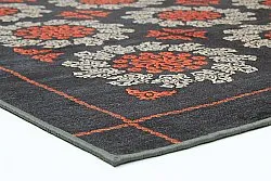Alfombra Wilton - Florina (gris/azul/naranja)