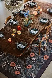 Alfombra Wilton - Poppy (negro)