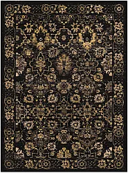 Alfombra Wilton - Fernana (negro/oro)