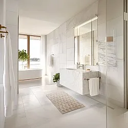 Alfombra de baño - Bevin (beige)