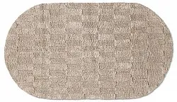 Alfombra de baño ovalada - Bevin (beige)