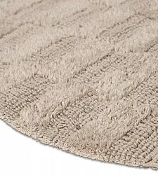 Alfombra de baño ovalada - Bevin (beige)