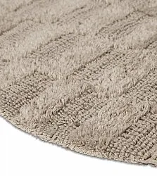 Alfombra de baño redonda - Bevin (beige)