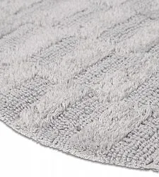 Alfombra de baño ovalada - Bevin (gris claro)