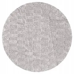 Alfombra de baño redonda - Bevin (gris claro)