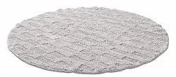 Alfombra de baño redonda - Bevin (gris claro)