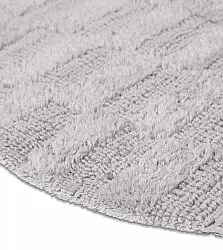 Alfombra de baño redonda - Bevin (gris claro)