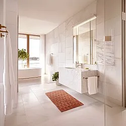 Alfombra de baño - Bevin (terracota)