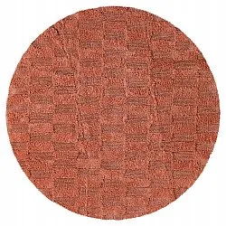 Alfombra de baño redonda - Bevin (terracota)