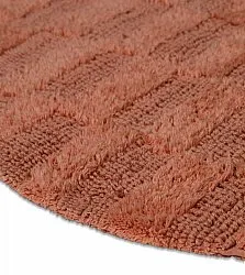 Alfombra de baño redonda - Bevin (terracota)