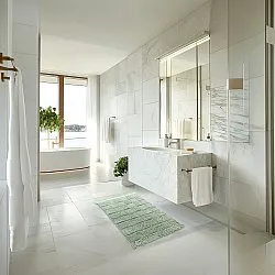 Alfombra de baño - Duna (verde claro)