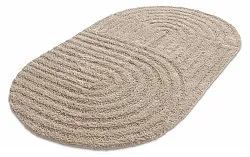 Alfombra de baño ovalada - Embla (beige)