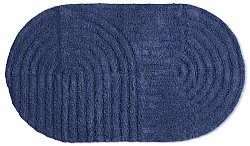 Alfombra de baño ovalada - Embla (azul)