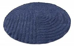 Alfombra de baño redonda - Embla (azul)