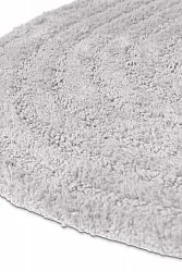 Alfombra de baño ovalada - Embla (gris claro)