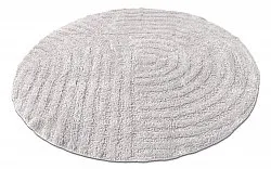 Alfombra de baño redonda - Embla (gris claro)
