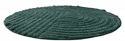 Alfombra de baño redonda - Embla (verde oscuro)
