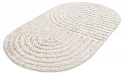 Alfombra de baño ovalada - Embla (blanquecino)