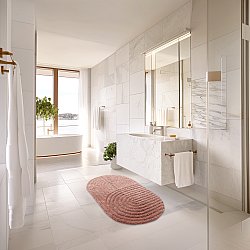 Alfombra de baño ovalada - Embla (rosa)