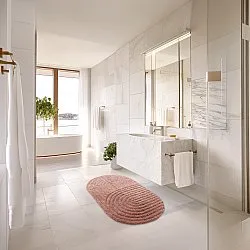 Alfombra de baño ovalada - Embla (rosa)