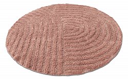 Alfombra de baño redonda - Embla (rosa)