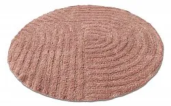 Alfombra de baño redonda - Embla (rosa)