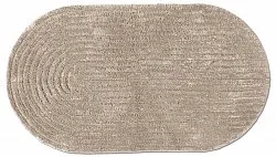 Alfombra de baño ovalada - Evena (beige)