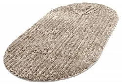 Alfombra de baño ovalada - Evena (beige)
