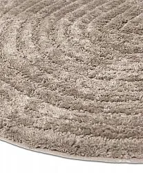 Alfombra de baño ovalada - Evena (beige)