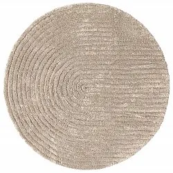 Alfombra de baño redonda - Evena (beige)