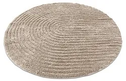 Alfombra de baño redonda - Evena (beige)