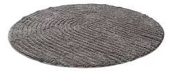 Alfombra de baño redonda - Evena (gris oscuro)