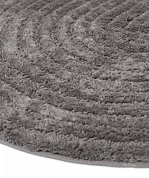 Alfombra de baño redonda - Evena (gris oscuro)